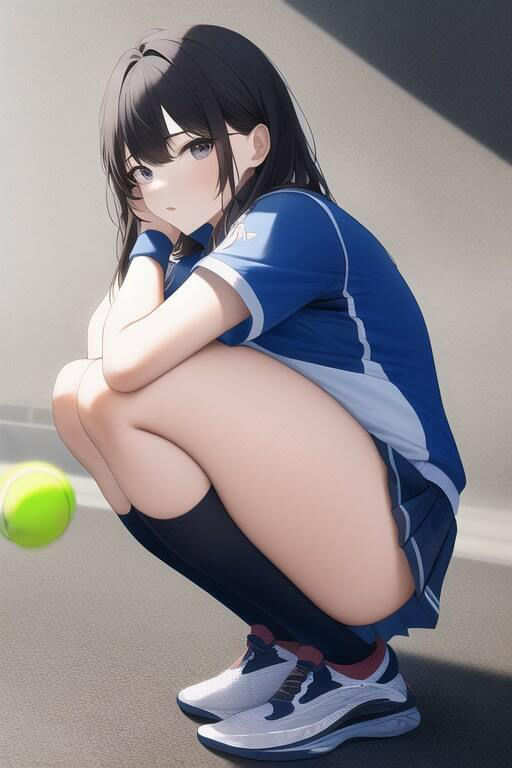 サンプル画像4:テニサーの少女たち(歪) [d_249901]