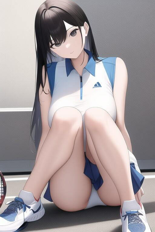 サンプル画像5:テニサーの少女たち(歪) [d_249901]