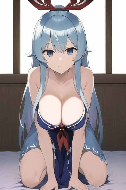 サンプル画像2:「健全な」上白沢慧音(歪) [d_249996]