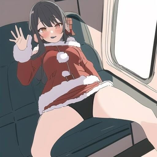 サンプル画像1:電車で挑発パンチラ(しゅんち) [d_250146]