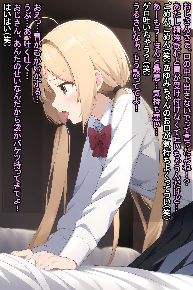 サンプル画像3:嘔吐しちゃった女の子CG集パート1(嘔吐見ーる？) [d_250318]