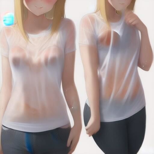 サンプル画像3:雨で透けている美少女(しゅんち) [d_250347]