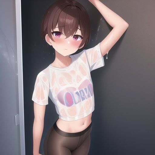 サンプル画像4:雨で透けている美少女(しゅんち) [d_250347]