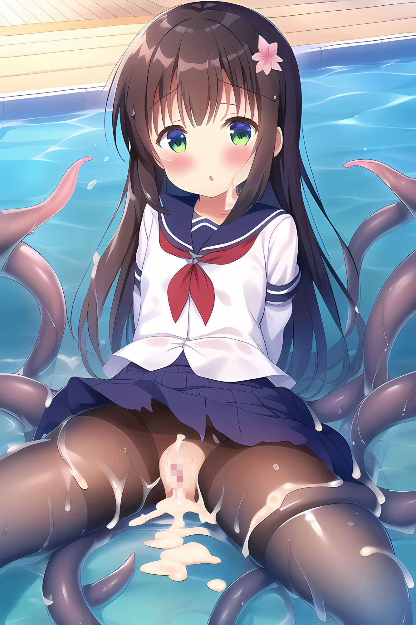 サンプル画像3:喫茶店少女U触手CG集(AIで遊ぼ) [d_250486]