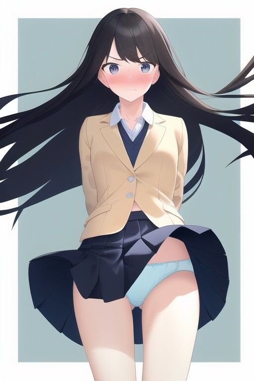 サンプル画像5:制服スカートぱんちら！たっぷりボリューム100枚越え！恥じらい顔、悪戯顔など多数の表情を内包！(sono) [d_250994]