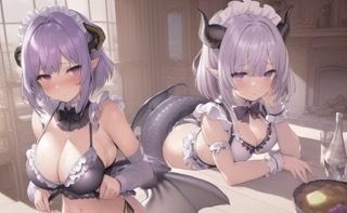 サンプル画像2:なんでもご奉仕してくれるドラゴンメイド達 CG集 R-18 26枚(秋ノ空) [d_251368]