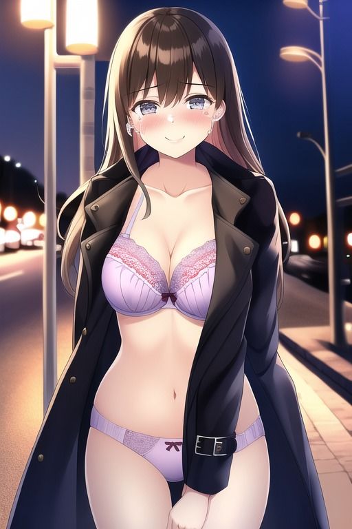 サンプル画像1:下着コート×笑顔×涙(tears) [d_251385]