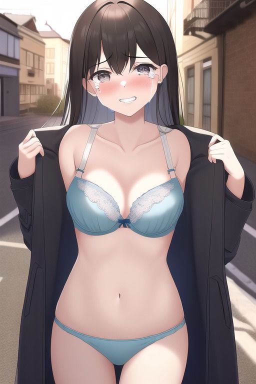 サンプル画像2:下着コート×笑顔×涙(tears) [d_251385]