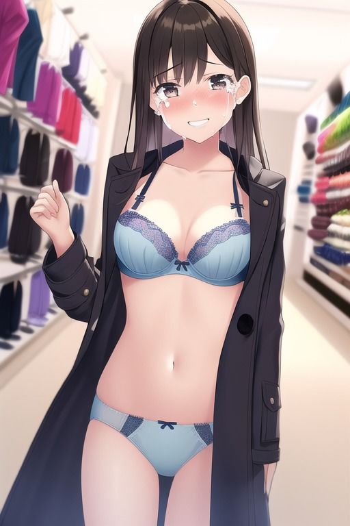 サンプル画像3:下着コート×笑顔×涙(tears) [d_251385]