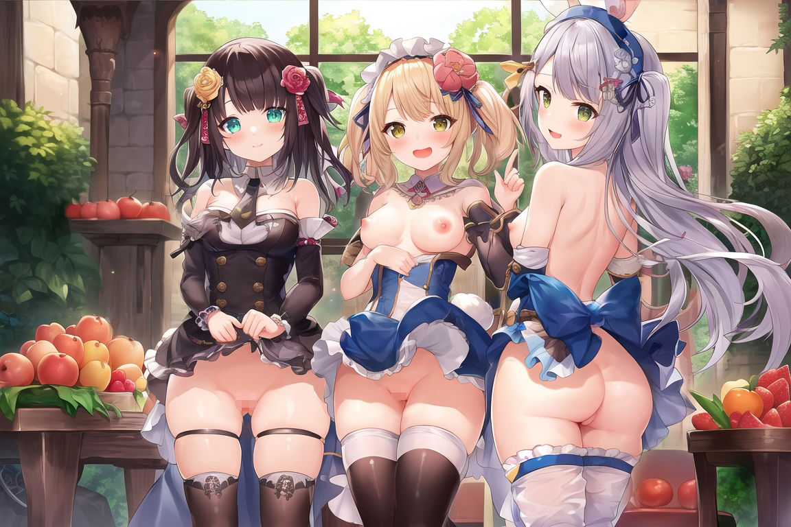 サンプル画像1:メルヘンガーデンとエッチな少女達(ふぁんらぼ) [d_251672]