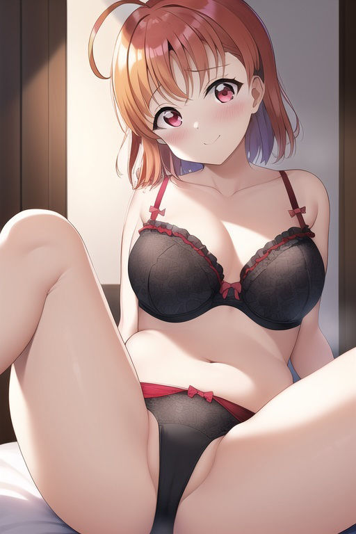 サンプル画像2:ラ○ライブ！サンシャイン！！CG集 高○千歌（黒下着） R-18あり(メンダコ) [d_251945]