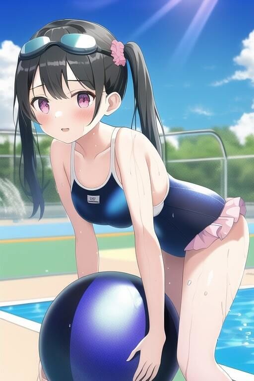 サンプル画像2:地雷系女子の水着イラスト集(夢海ルナ) [d_252358]