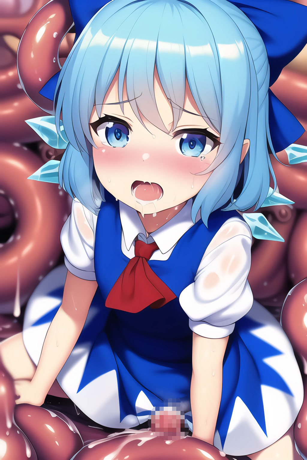 サンプル画像5:負けるなチルノちゃん！触手エロ154枚(Scratch Bite) [d_252449]