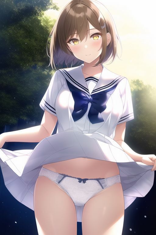 サンプル画像1:茶髪女子の下着イラスト集(五本木ポメ) [d_252618]