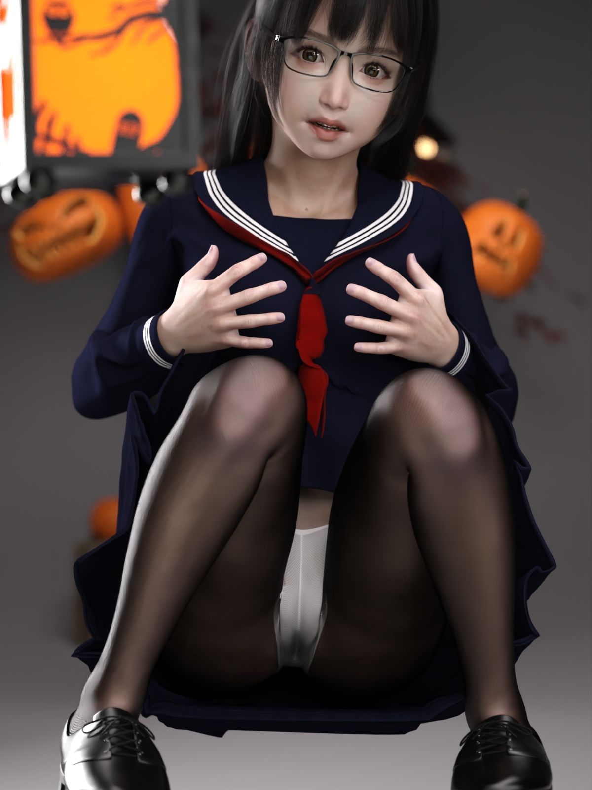 サンプル画像1:タイツ越しのパンツ総集編(かすみんティー) [d_252872]