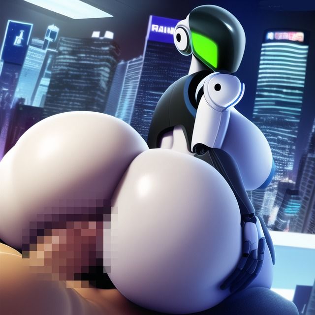 サンプル画像3:サイバーパンクな世界でケツのデカいロボットと…(性癖カメレオン) [d_253047]