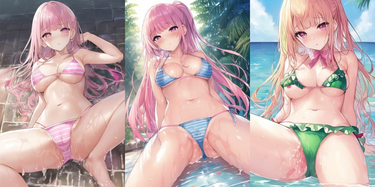 サンプル画像1:ビキニっ娘A(X) [d_253480]