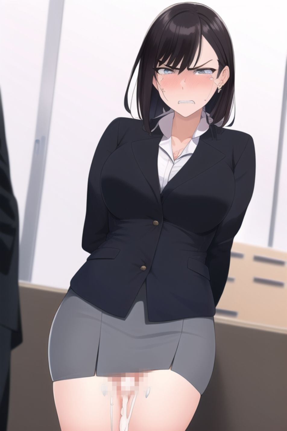 サンプル画像1:怒ったOLさん(tears) [d_253731]