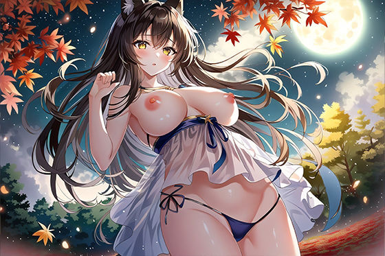 サンプル画像1:狐少女と秋空に誘われて / R-18 CG集 （97枚）(AngelAkiha) [d_253879]