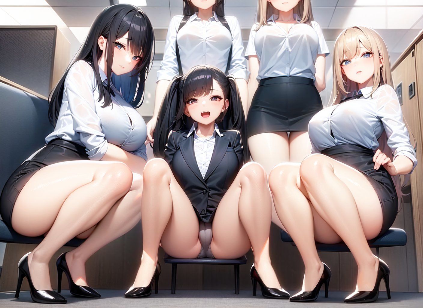 サンプル画像2:〜OLパンチラ〜黒のパンプスから見える下着姿に僕はもう我慢できない200枚(日替わりさん) [d_253900]