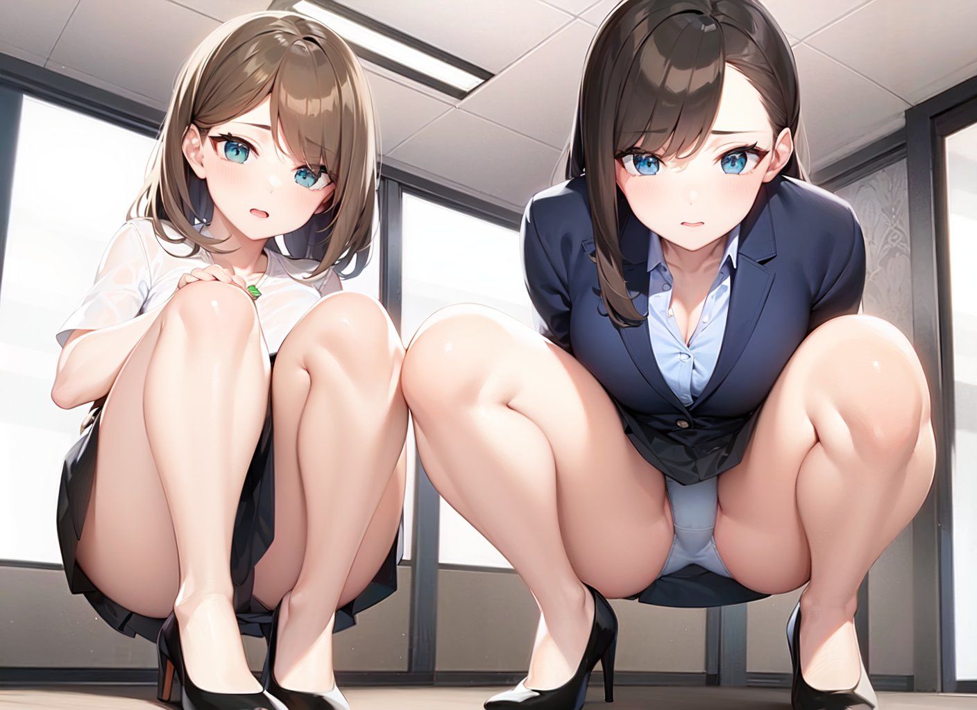 サンプル画像4:〜OLパンチラ〜黒のパンプスから見える下着姿に僕はもう我慢できない200枚(日替わりさん) [d_253900]