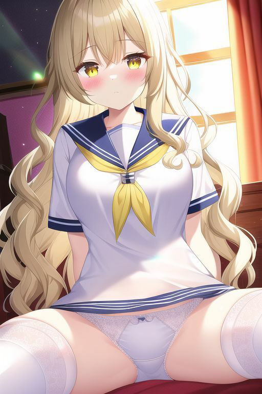 サンプル画像3:金髪女子の下着イラスト集(五本木ポメ) [d_253924]