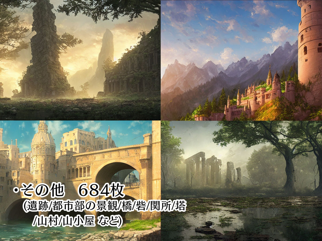 サンプル画像5:著作権フリー背景美術素材集 BGArt 02 「幻想世界」(グランドゼロ) [d_253932]