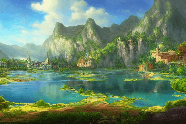 サンプル画像2:著作権フリー背景美術素材集 BGArt 08 「幻想世界III」(グランドゼロ) [d_253943]