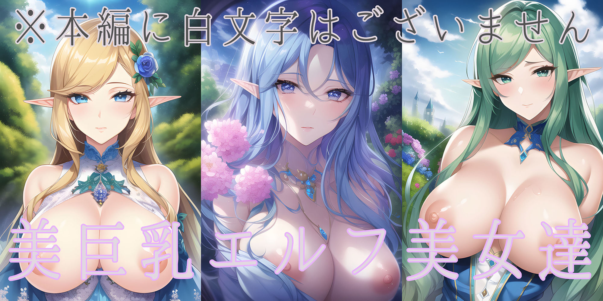 サンプル画像1:美しいエルフの美しい胸(AIのグラビアギャル図鑑) [d_253961]