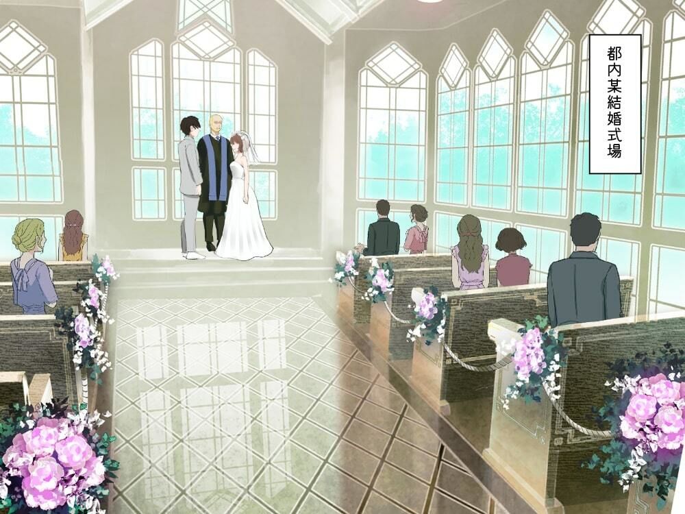 サンプル画像2:結婚式乱入！花嫁の浮気を暴露し、ウエディングドレスのまま公開NTR羞恥セックス！(にゅ〜いまじね〜しょん) [d_254223]