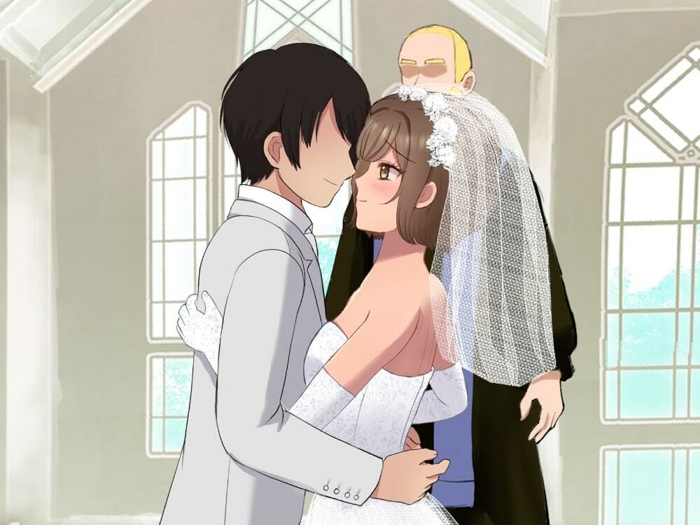 サンプル画像4:結婚式乱入！花嫁の浮気を暴露し、ウエディングドレスのまま公開NTR羞恥セックス！(にゅ〜いまじね〜しょん) [d_254223]