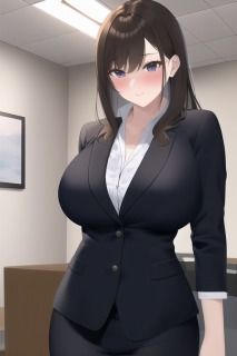 サンプル画像1:OLがオフィスでねっとりフェラ(ゆでたにぼし) [d_254232]