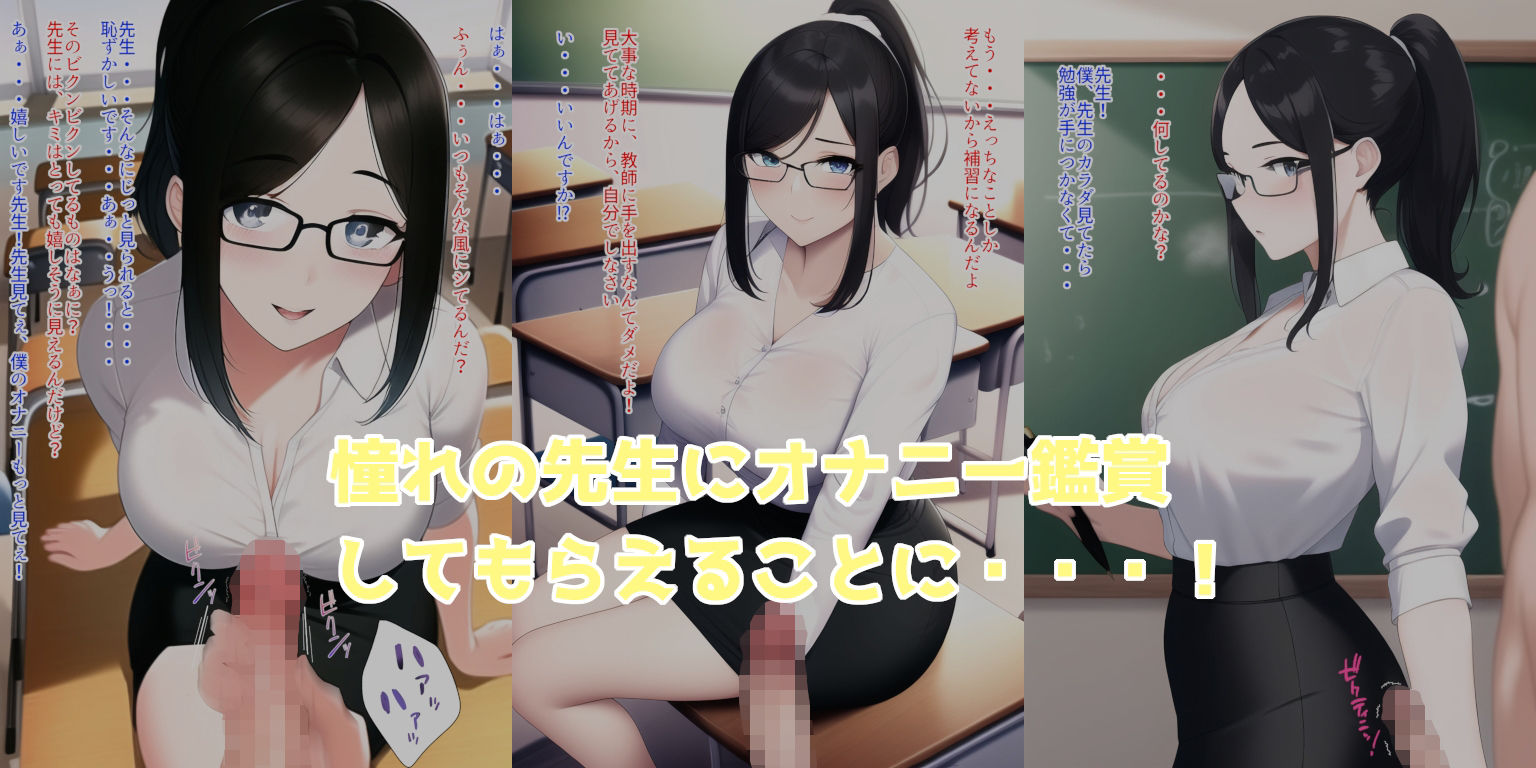 サンプル画像1:ぶっかけ！日誌 〜補習で小悪魔先生にぶっかけ！〜(AIイラストコレクション) [d_254287]