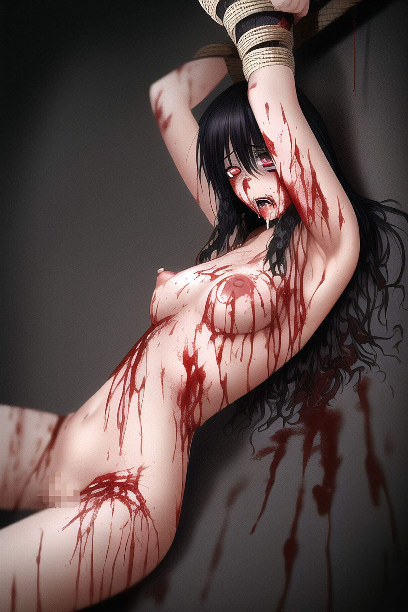 サンプル画像1:血に塗れた少女たち 拘束編(晩餐ニート) [d_254640]