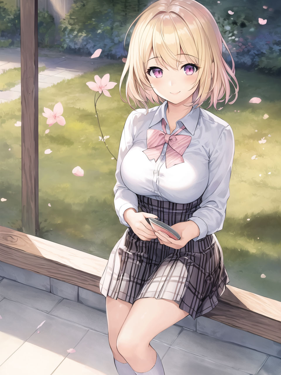 サンプル画像1:幼馴染の金髪ギャルとバニーガール撮影会(からくりや) [d_254695]