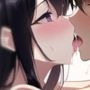 抱き合う二人 密着ディープキス