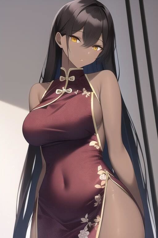 サンプル画像1:「健全な」黒ギャル(歪) [d_254992]