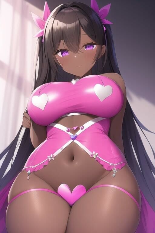 サンプル画像4:「健全な」黒ギャル(歪) [d_254992]