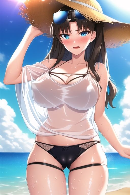 サンプル画像2:遠坂〇AICG集vol.3(くじら雲) [d_255002]