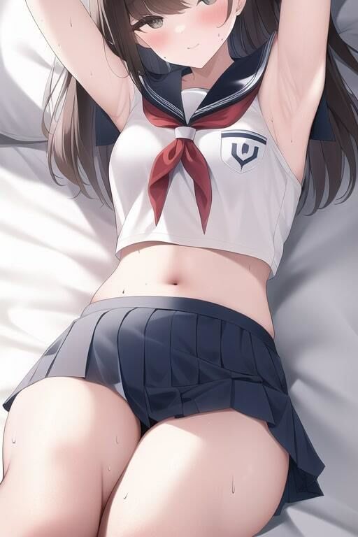 サンプル画像5:「健全な」汗だくJK(歪) [d_255108]