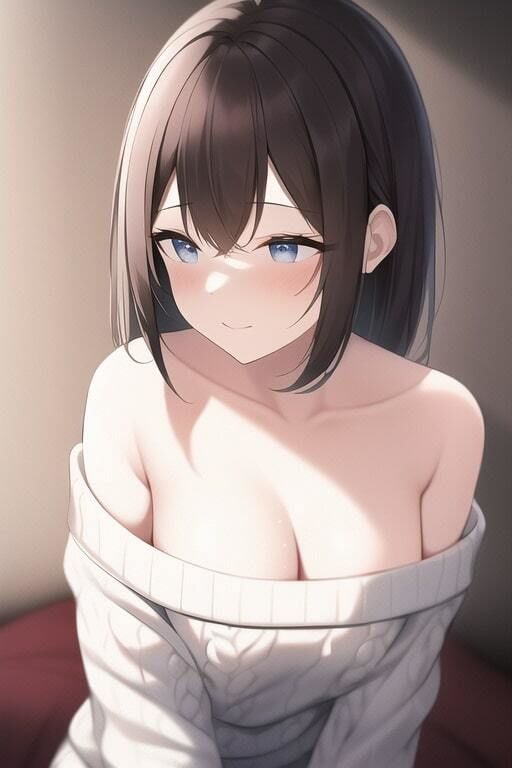 サンプル画像4:「健全な」セーター娘(歪) [d_255117]