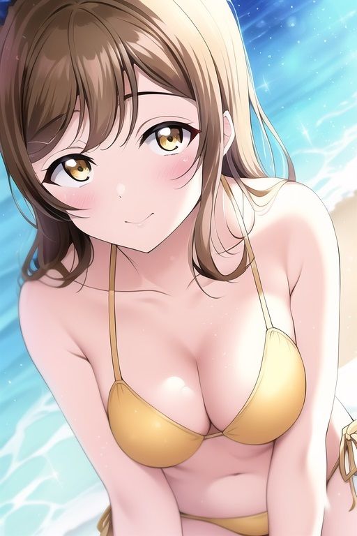 サンプル画像1:ラ○ライブ！サンシャイン！！CG集 国○田花丸（水着） R-18あり(メンダコ) [d_255195]