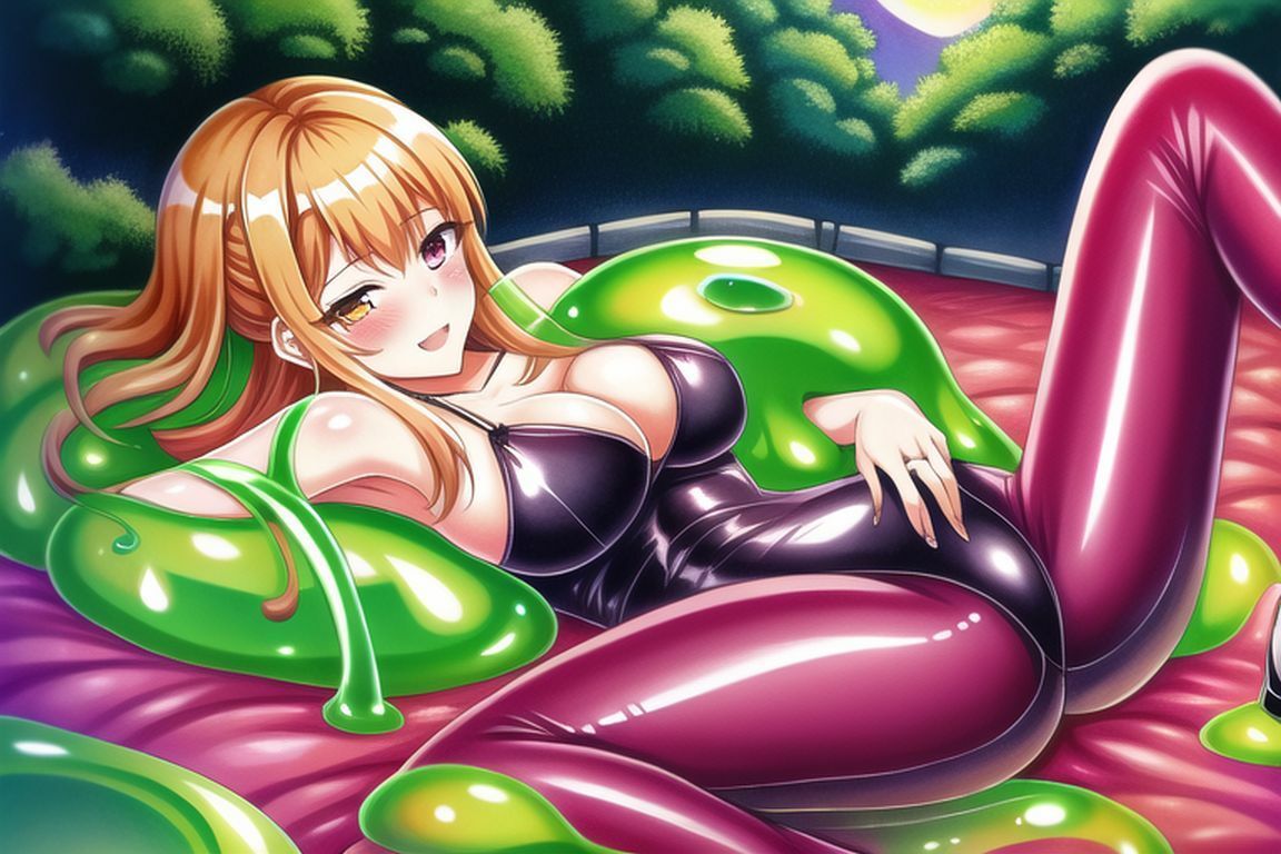 サンプル画像2:スライムさまといっしょ(催●スマホの淫魔) [d_255198]