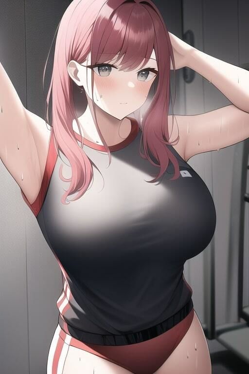 サンプル画像5:「健全な」汗だく体操着JK(歪) [d_255260]