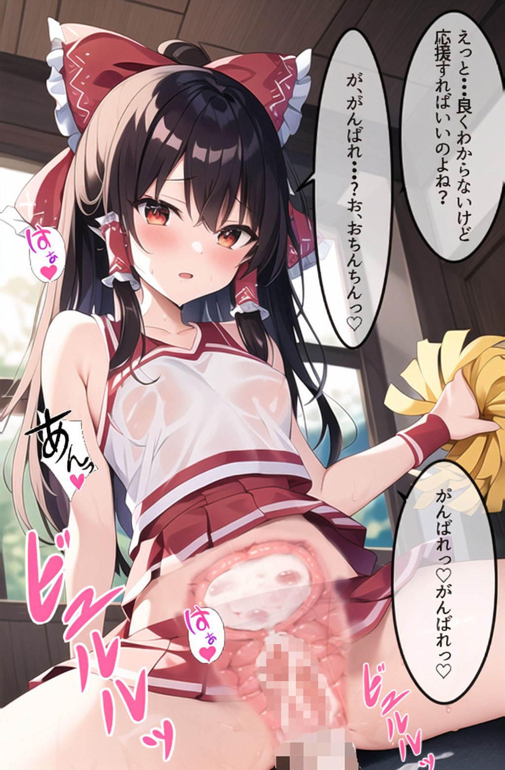 サンプル画像4:ち〇ちん応援東方チアリーディング部(にゆさーら) [d_255428]