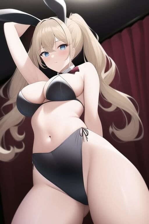 サンプル画像3:「健全な」バニーガール(歪) [d_255432]