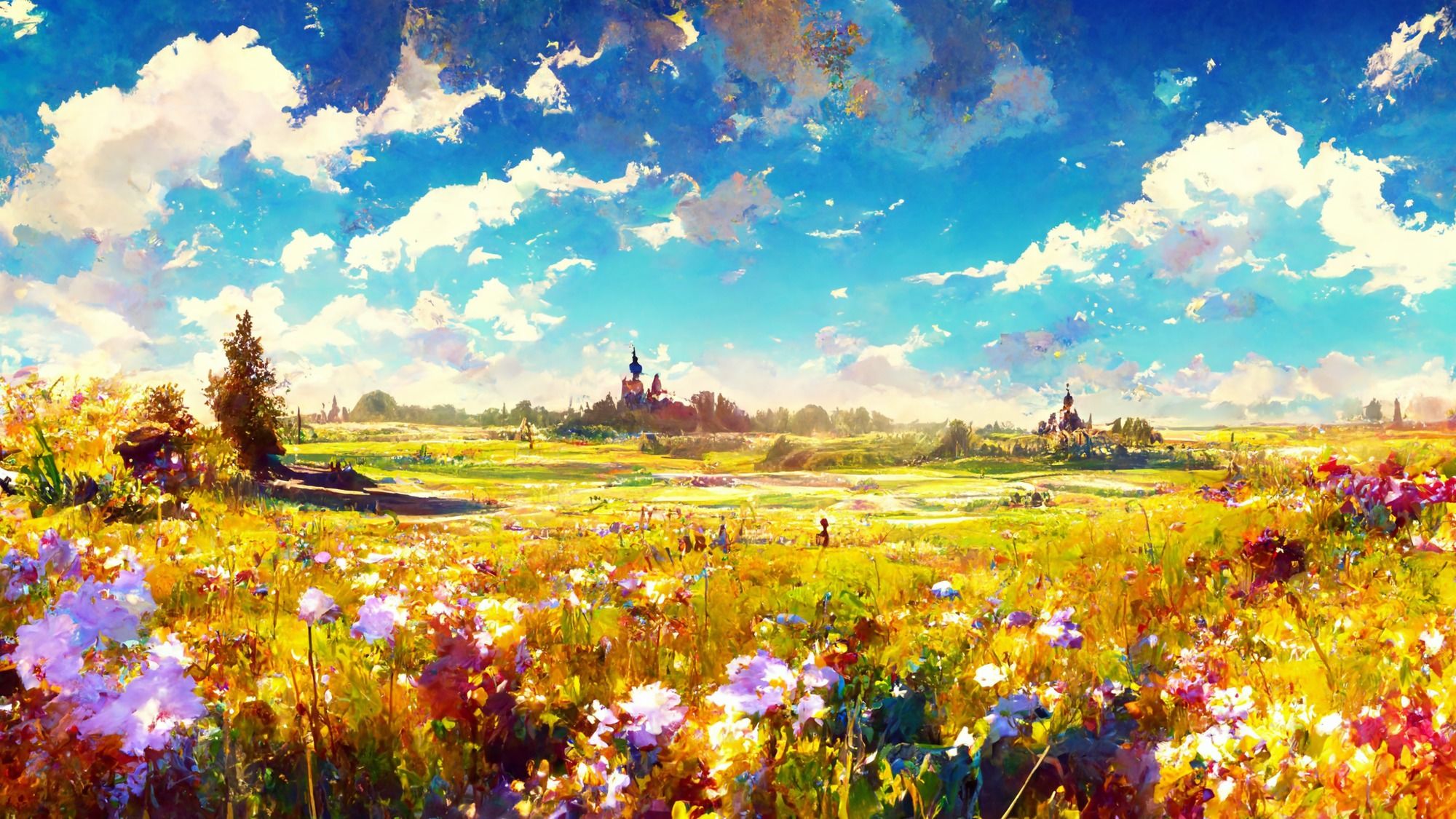 サンプル画像5:【ファンタジー系イラスト調】著作権フリーの高解像度背景（画像100枚）(Game Material Store) [d_255507]