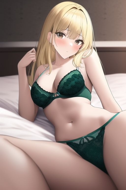 サンプル画像2:金髪美女、セクシーランジェリー詰め合わせ(白雪くるみ) [d_255731]