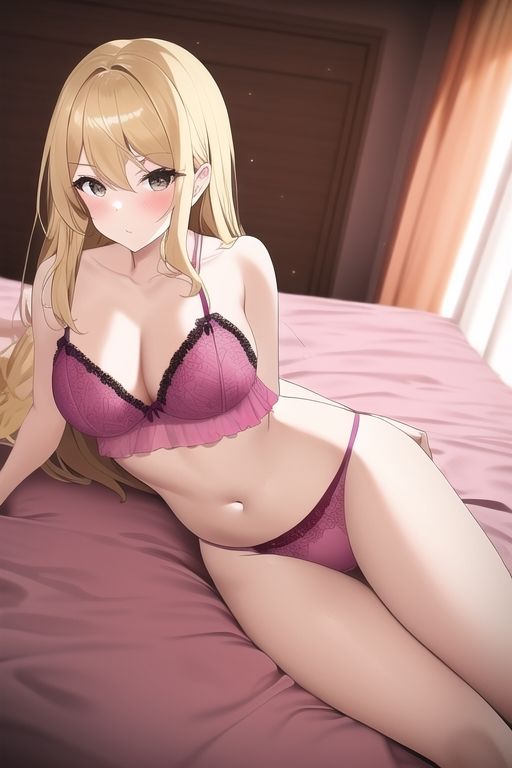 サンプル画像4:金髪美女、セクシーランジェリー詰め合わせ(白雪くるみ) [d_255731]