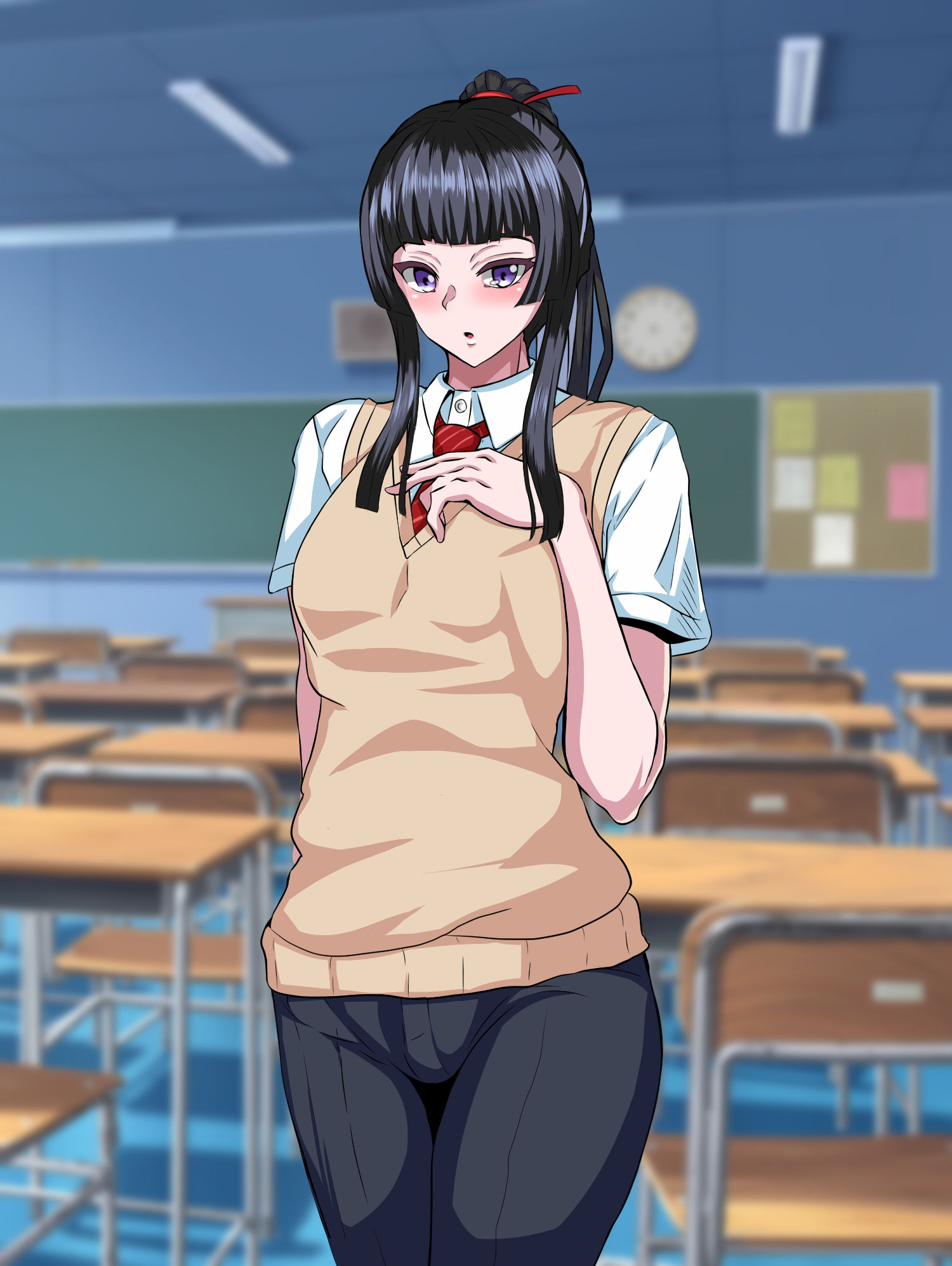 サンプル画像4:真面目で唯一の理解者だった委員長がひと夏の間で学校1のクズに堕とされちゃう話(葛千代) [d_255995]